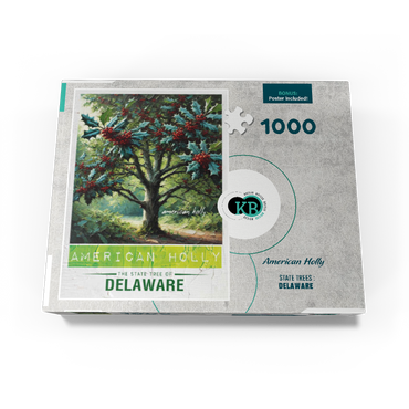 State Trees Series: Delaware, American Holly 1000 Jigsaw Puzzle box view3