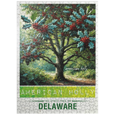 puzzleplate State Trees Series: Delaware, American Holly 500 Jigsaw Puzzle