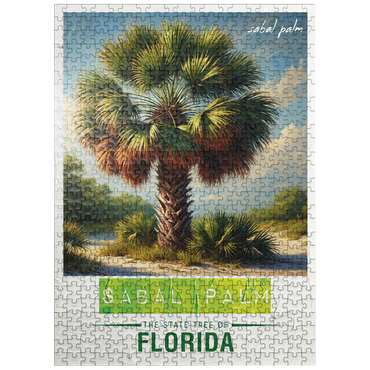 puzzleplate State Trees Series: Florida, Sabal Palm 500 Jigsaw Puzzle