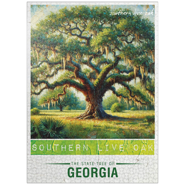 puzzleplate State Trees Series: Georgia, Southern Live Oak 1000 Jigsaw Puzzle