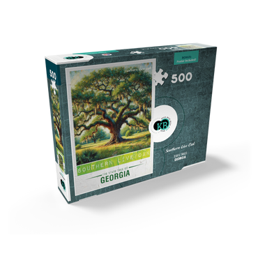 State Trees Series: Georgia, Southern Live Oak 500 Jigsaw Puzzle box view2