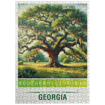 puzzleplate State Trees Series: Georgia, Southern Live Oak 500 Jigsaw Puzzle
