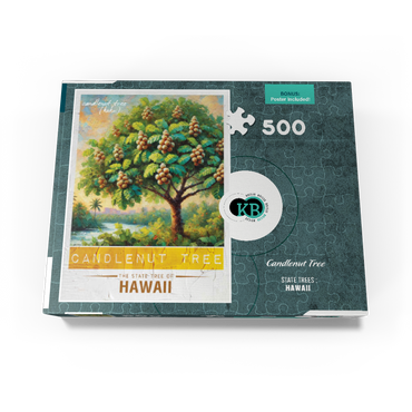 State Trees Series: Hawaii, Candlenut Tree 500 Jigsaw Puzzle box view3