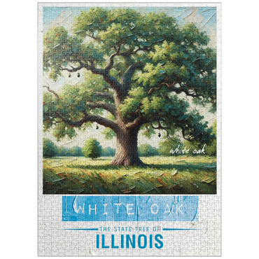 puzzleplate State Trees Series: Illinois, White Oak 1000 Jigsaw Puzzle