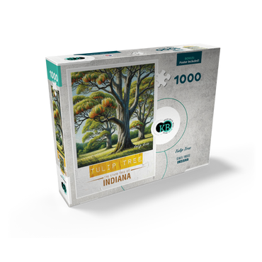 State Trees Series: Indiana, Tulip Tree 1000 Jigsaw Puzzle box view2