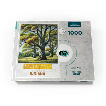 State Trees Series: Indiana, Tulip Tree 1000 Jigsaw Puzzle box view3