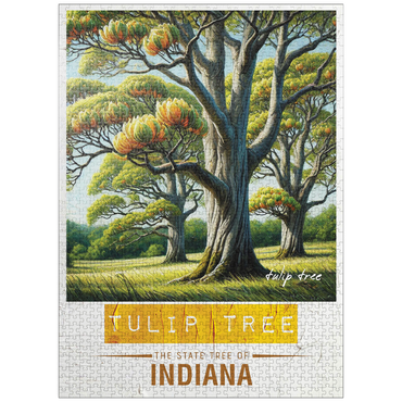 puzzleplate State Trees Series: Indiana, Tulip Tree 1000 Jigsaw Puzzle