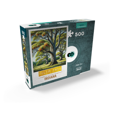 State Trees Series: Indiana, Tulip Tree 500 Jigsaw Puzzle box view2