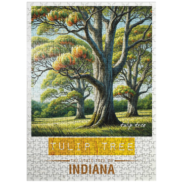 puzzleplate State Trees Series: Indiana, Tulip Tree 500 Jigsaw Puzzle