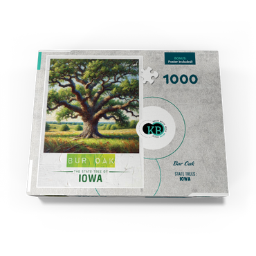 State Trees Series: Iowa, Bur Oak 1000 Jigsaw Puzzle box view3