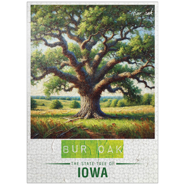 puzzleplate State Trees Series: Iowa, Bur Oak 1000 Jigsaw Puzzle