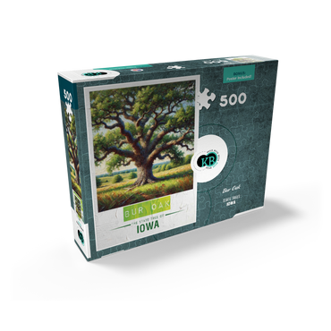 State Trees Series: Iowa, Bur Oak 500 Jigsaw Puzzle box view2