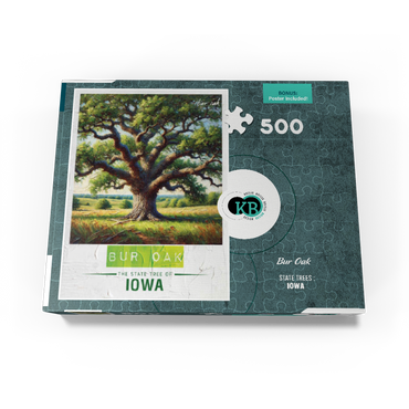 State Trees Series: Iowa, Bur Oak 500 Jigsaw Puzzle box view3