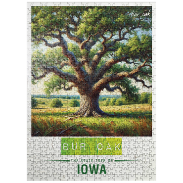 puzzleplate State Trees Series: Iowa, Bur Oak 500 Jigsaw Puzzle