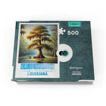 State Trees Series: Louisiana, Bald Cypress 500 Jigsaw Puzzle box view3