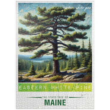 puzzleplate State Trees Series: Maine, Eastern White Pine 1000 Jigsaw Puzzle