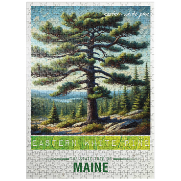 puzzleplate State Trees Series: Maine, Eastern White Pine 500 Jigsaw Puzzle