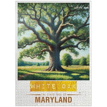 puzzleplate State Trees Series: Maryland, White Oak 1000 Jigsaw Puzzle