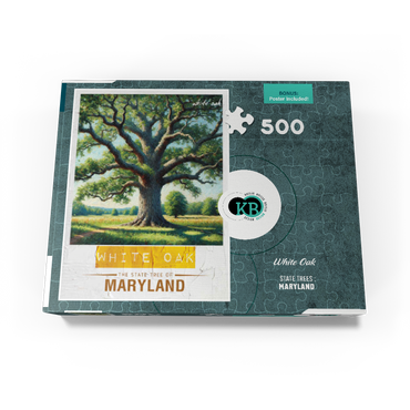 State Trees Series: Maryland, White Oak 500 Jigsaw Puzzle box view3