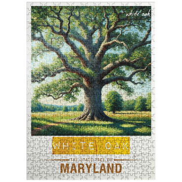 puzzleplate State Trees Series: Maryland, White Oak 500 Jigsaw Puzzle