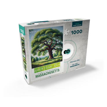 State Trees Series: Massachusetts, American Elm 1000 Jigsaw Puzzle box view2