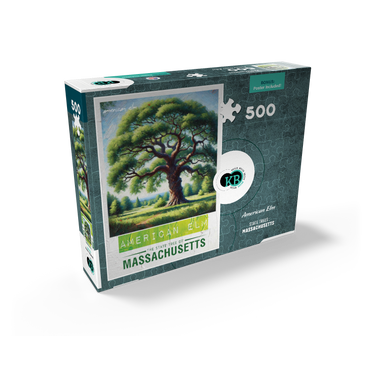 State Trees Series: Massachusetts, American Elm 500 Jigsaw Puzzle box view2