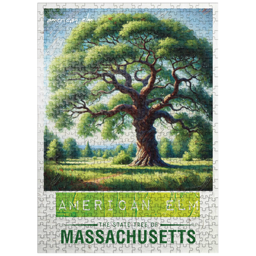 puzzleplate State Trees Series: Massachusetts, American Elm 500 Jigsaw Puzzle