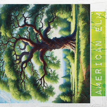 State Trees Series: Massachusetts, American Elm 500 Jigsaw Puzzle 3D Modell