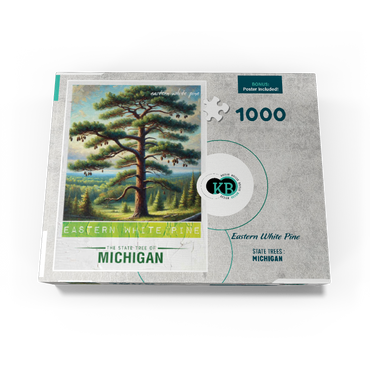 State Trees Series: Michigan, Eastern White Pine 1000 Jigsaw Puzzle box view3