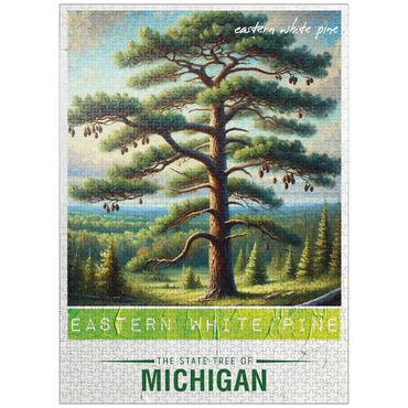 puzzleplate State Trees Series: Michigan, Eastern White Pine 1000 Jigsaw Puzzle