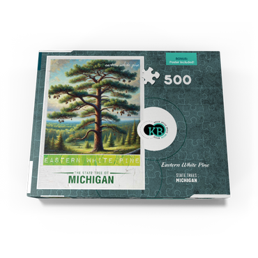 State Trees Series: Michigan, Eastern White Pine 500 Jigsaw Puzzle box view3