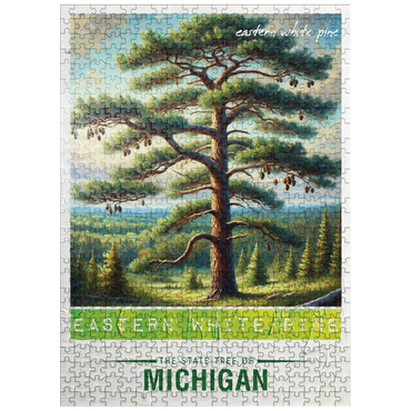 puzzleplate State Trees Series: Michigan, Eastern White Pine 500 Jigsaw Puzzle