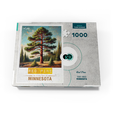 State Trees Series: Minnesota, Red Pine 1000 Jigsaw Puzzle box view3