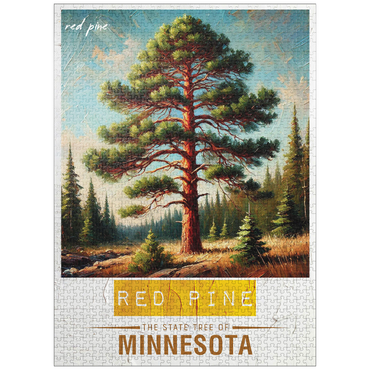puzzleplate State Trees Series: Minnesota, Red Pine 1000 Jigsaw Puzzle