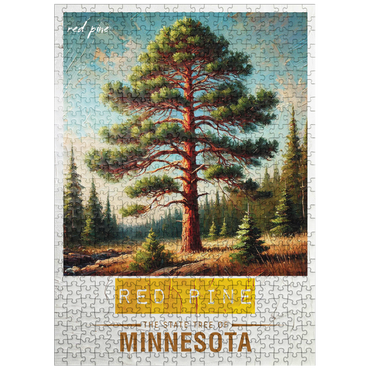 puzzleplate State Trees Series: Minnesota, Red Pine 500 Jigsaw Puzzle
