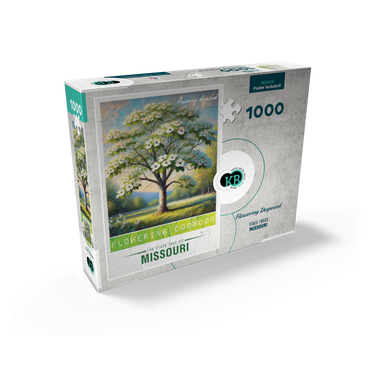 State Trees Series: Missouri, Flowering Dogwood 1000 Jigsaw Puzzle box view2