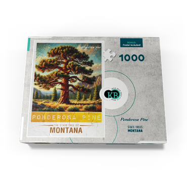 State Trees Series: Montana, Ponderosa Pine 1000 Jigsaw Puzzle box view3