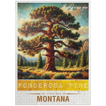 puzzleplate State Trees Series: Montana, Ponderosa Pine 1000 Jigsaw Puzzle