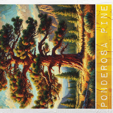 State Trees Series: Montana, Ponderosa Pine 1000 Jigsaw Puzzle 3D Modell