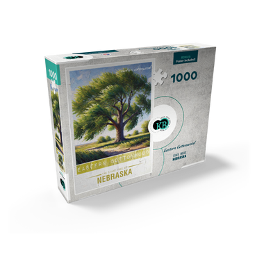 State Trees Series: Nebraska, Eastern Cottonwood 1000 Jigsaw Puzzle box view2