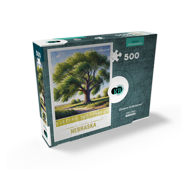 State Trees Series: Nebraska, Eastern Cottonwood 500 Jigsaw Puzzle box view2