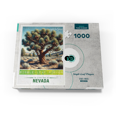 State Trees Series: Nevada, Single-Leaf Pinyon 1000 Jigsaw Puzzle box view3