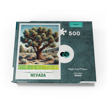 State Trees Series: Nevada, Single-Leaf Pinyon 500 Jigsaw Puzzle box view3