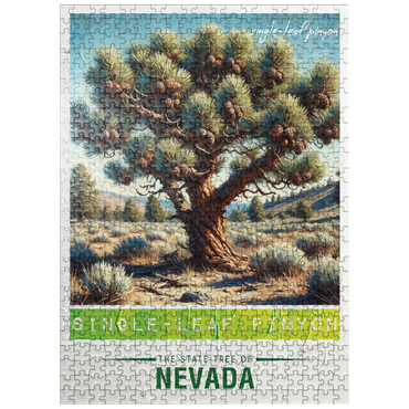 puzzleplate State Trees Series: Nevada, Single-Leaf Pinyon 500 Jigsaw Puzzle