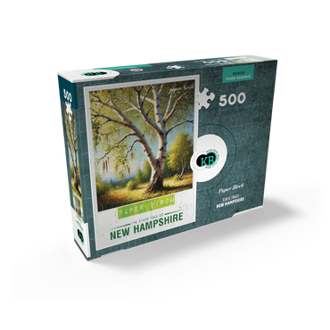 State Trees Series: New Hampshire, Paper Birch 500 Jigsaw Puzzle box view2