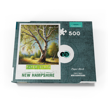 State Trees Series: New Hampshire, Paper Birch 500 Jigsaw Puzzle box view3