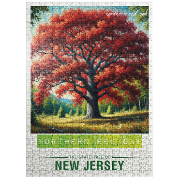 puzzleplate State Trees Series: New Jersey, Northern Red Oak 500 Jigsaw Puzzle