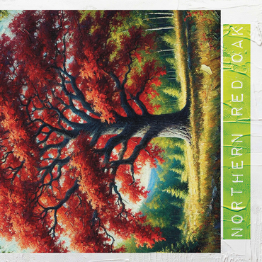 State Trees Series: New Jersey, Northern Red Oak 500 Jigsaw Puzzle 3D Modell
