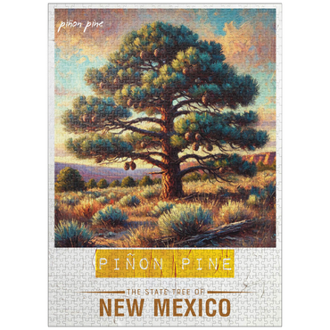 puzzleplate State Trees Series: New Mexico, Piñon Pine 1000 Jigsaw Puzzle