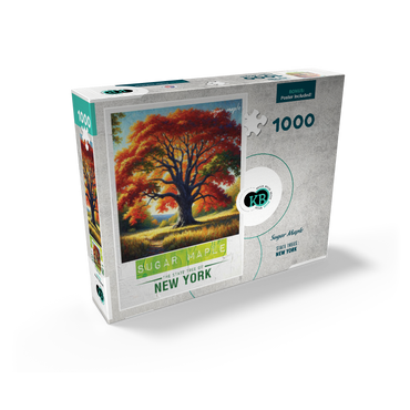 State Trees Series: New York, Sugar Maple 1000 Jigsaw Puzzle box view2